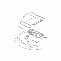 OEM 2005 Mercury Montego Release Cable Diagram - 5F9Z-16916-AC