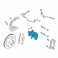 OEM 2022 Ford Ranger Caliper Diagram - KB3Z-2552-A