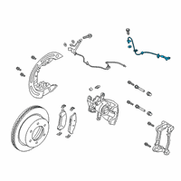 OEM 2022 Ford Ranger Rear Speed Sensor Diagram - KB3Z-2C190-A