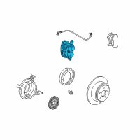 OEM Lincoln Blackwood Brake Caliper Diagram - F57Z2552BA