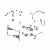 OEM 2002 Honda Accord Pipe, Receiver Diagram - 80341-S87-A01