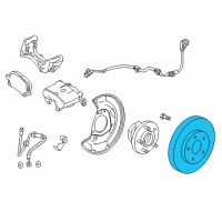 OEM Cadillac ELR Rotor Diagram - 23447027