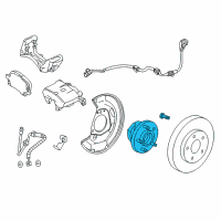 OEM 2016 Buick Cascada Hub & Bearing Diagram - 13583479