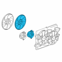 OEM 2011 Buick Regal Fan, Engine Coolant Diagram - 13300195