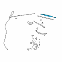 OEM 2015 Cadillac CTS Wiper Blade Diagram - 20791461