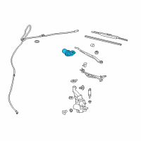 OEM 2009 Cadillac CTS Wiper Motor Diagram - 25877338