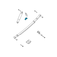 OEM 2013 Nissan Titan Rear Suspension Bound Bumper Assembly Diagram - 55240-7S200
