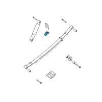 OEM 2005 Nissan Titan Rear Suspension Bound Bumper Assembly Diagram - 55240-7S200