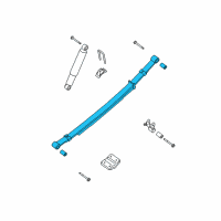 OEM 2012 Nissan Titan Spring Assy-Leaf, Rear Diagram - 55020-ZR42B