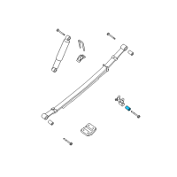 OEM 2015 Nissan Titan Bush-Rear Spring Diagram - 55047-7S200