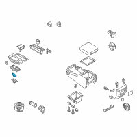 OEM Infiniti QX80 Boot Console Diagram - 96934-1V90B