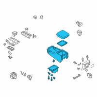 OEM 2013 Infiniti QX56 Box Assy-Console, Front Floor Diagram - 96910-1ZS4B