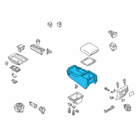 OEM 2012 Infiniti QX56 Body - Console Diagram - 96911-1LA0B