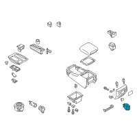 OEM Nissan Armada Switch Assembly-HEA Diagram - 25500-1BA3A