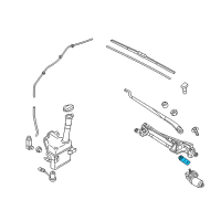 OEM 2017 Hyundai Sonata Crank Arm-Windshield WIPER Motor Diagram - 98160-C2000