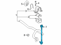 OEM 2022 Lexus NX350h LINK ASSY, FR STABIL Diagram - 48820-78010
