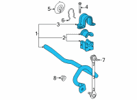 OEM Lexus NX350 BAR SUB-ASSY, FR STA Diagram - 48804-78020