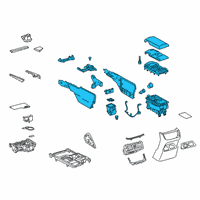 OEM 2022 Lexus ES300h Box Assembly, Console, R Diagram - 58910-06260-20