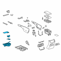 OEM Lexus ES350 Panel Sub-Assembly, Cons Diagram - 58804-33C40-C0