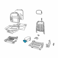 OEM 1998 Buick Regal Holder Asm, Front Seat Storage Armrest Cup Diagram - 12533205