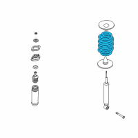 OEM 2003 BMW Z4 Barrel Spring Rear Diagram - 33-53-6-760-605