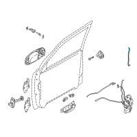 OEM 2002 Kia Sedona Rod-Key Cylinder, LH Diagram - 0K55259309