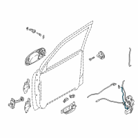 OEM 2004 Kia Sedona Lock Rod, RH Diagram - 0K53A58317