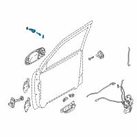 OEM Kia Sedona Door-Lock Cylinder, Right Diagram - 0K53A76910