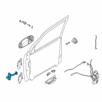 OEM 2003 Kia Sedona Checker Assembly-Front Door Diagram - 0K53A59270