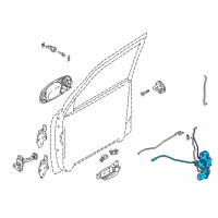 OEM 2004 Kia Sedona Lock, Left Diagram - 0K52Y59311B