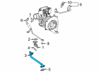 OEM Chevrolet Oil Outlet Tube Diagram - 12705525