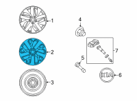 OEM Kia Sorento Wheel Assembly-Aluminium Diagram - 52910R5230