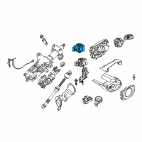 OEM 2007 BMW M5 Dip-Dim Control Turn Signal Switch Diagram - 61-31-6-924-103