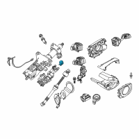 OEM BMW 545i Positioning Unit Steering Lock Diagram - 32-30-6-765-858
