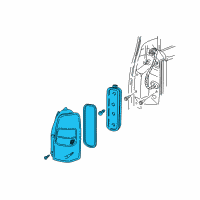 OEM 2003 Pontiac Montana Tail Lamp Assembly Diagram - 19206745