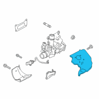 OEM Infiniti Heat INSULATOR-Turbine Housing Diagram - 14450-5CA1A