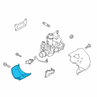 OEM 2017 Infiniti Q60 INSULATOR-Heat, Turbine Housing Diagram - 14450-5CA0B