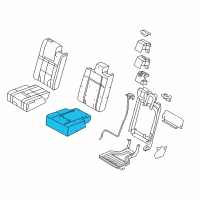 OEM 2012 Ford Expedition Seat Cushion Pad Diagram - 7L1Z-7863840-C