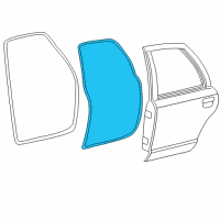 OEM 2010 Ford Crown Victoria Door Weatherstrip Diagram - 2W7Z-5425324-AA