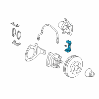 OEM 2008 Buick LaCrosse Bracket, Front Brake Caliper Diagram - 88967264