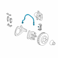 OEM Buick LaCrosse Hose Asm-Front Brake Diagram - 15238606