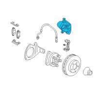 OEM Buick LaCrosse Caliper Diagram - 18048675