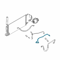 OEM 2003 Chevrolet Venture Hose Asm-A/C Evaporator Diagram - 10313732