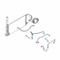 OEM 2002 Pontiac Montana Evaporator Tube Diagram - 10307349