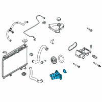 OEM 2019 Ford Fiesta Water Outlet Diagram - BE8Z-8592-B