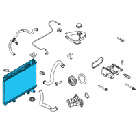 OEM Ford Fiesta Radiator Diagram - AE8Z-8005-B