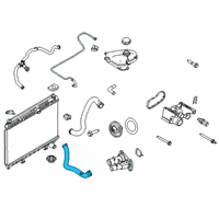 OEM 2014 Ford Fiesta Upper Hose Diagram - 8V2Z-8260-B