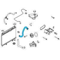 OEM 2012 Ford Fiesta Lower Hose Diagram - BE8Z-8286-A