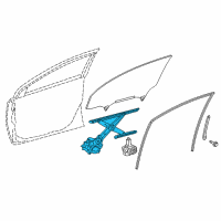 OEM 2017 Toyota Mirai Regulator Diagram - 69801-52140