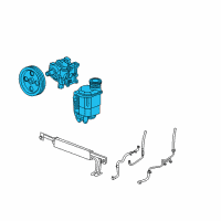 OEM Dodge Ram 2500 Power Steering Pump Diagram - 68044144AC